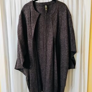 MarlaWynne Charcoal Bouclet Cocoon Jacket M/L